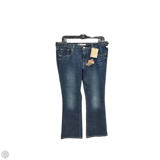 Jeans Straight By Levis In Blue Denim, Size: 10
