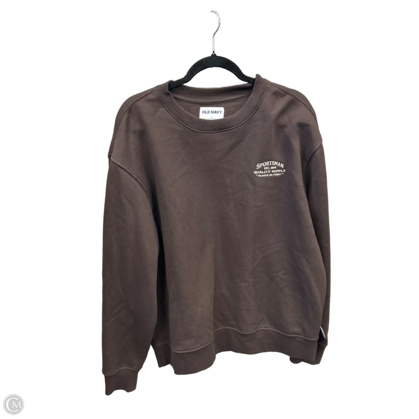 Sweatshirt Crewneck By Old Navy In Brown, Size: L
