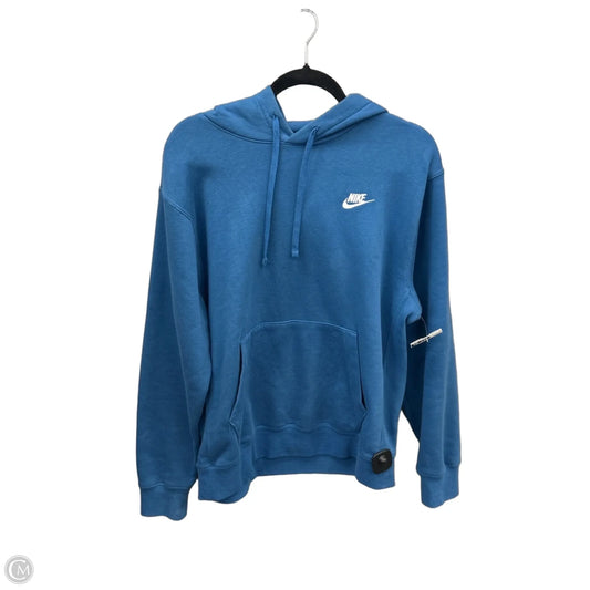 Athletic Sweatshirt Hoodie By Nike Apparel In Blue, Size: M