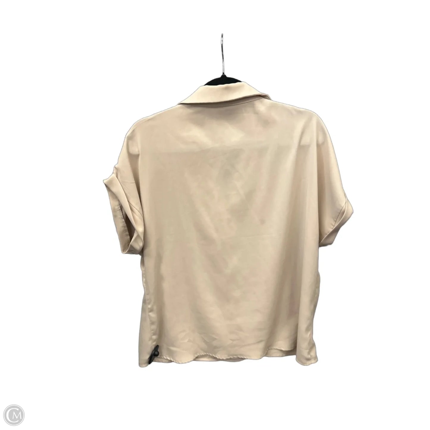 Top Short Sleeve By Shein In Tan, Size: Xl