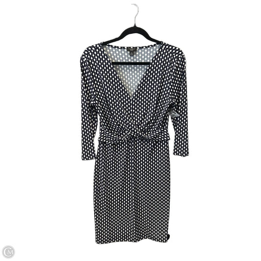 Dress Casual Midi By Ann Taylor In Polkadot Pattern, Size: Mp