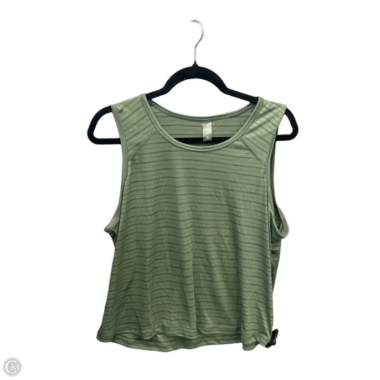 Athletic Tank Top By Clothes Mentor In Green, Size: Xl