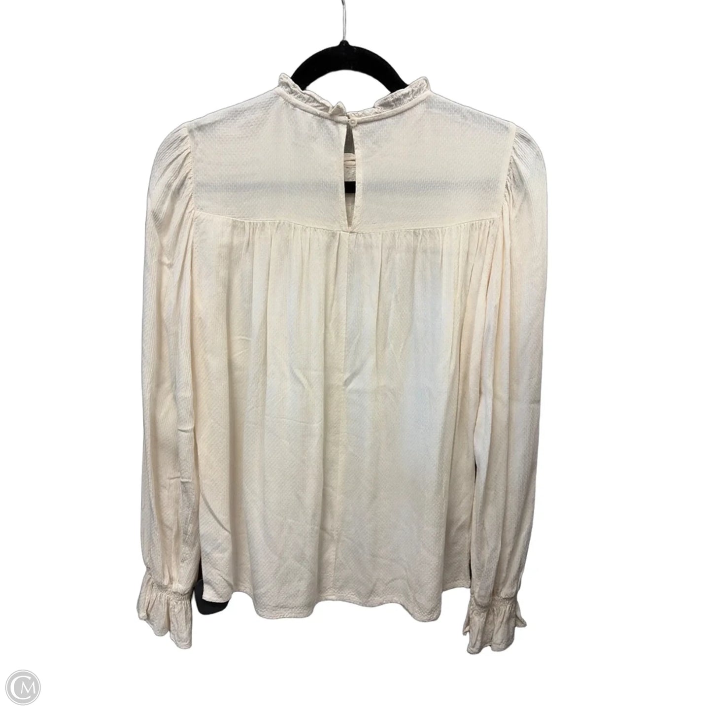 Top Long Sleeve By A New Day In Cream, Size: S
