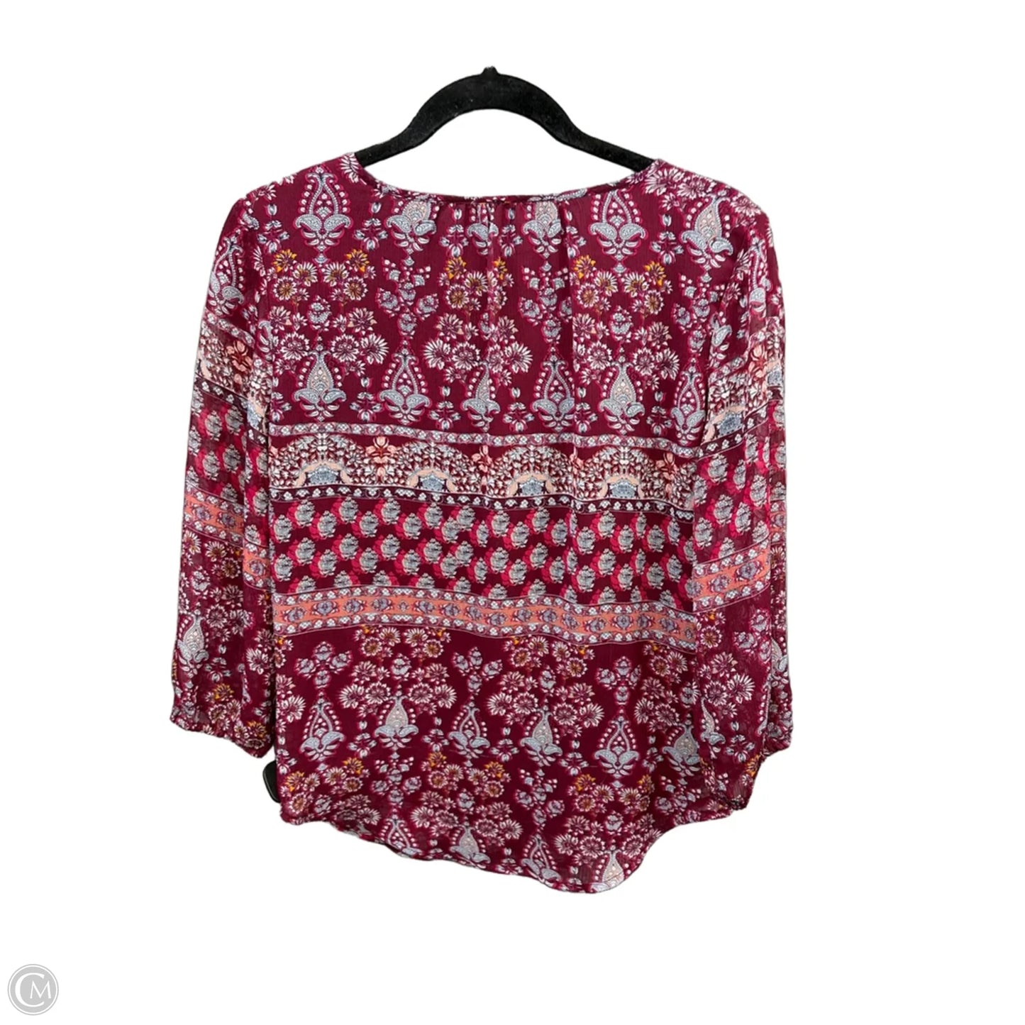 Top Long Sleeve By St Johns Bay In Purple, Size: Sp