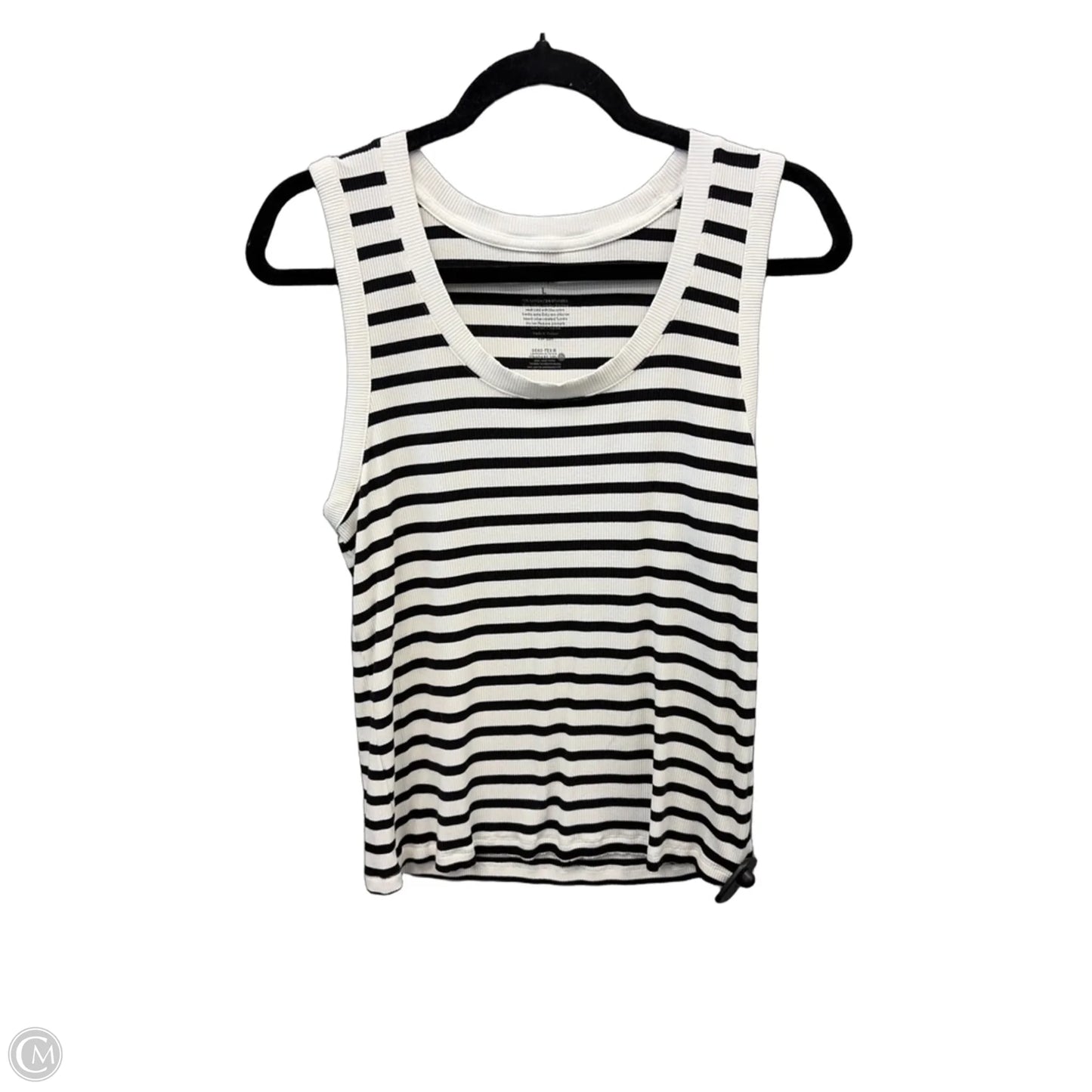 Tank Top By Nine West Apparel In Striped Pattern, Size: L