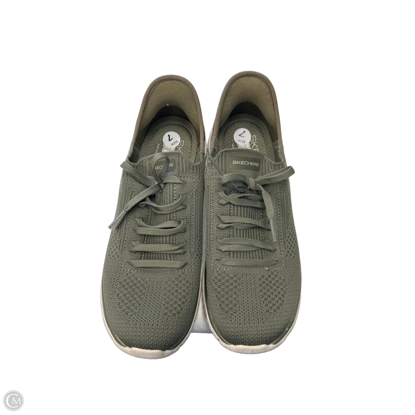 Shoes Athletic By Skechers In Green, Size: 7