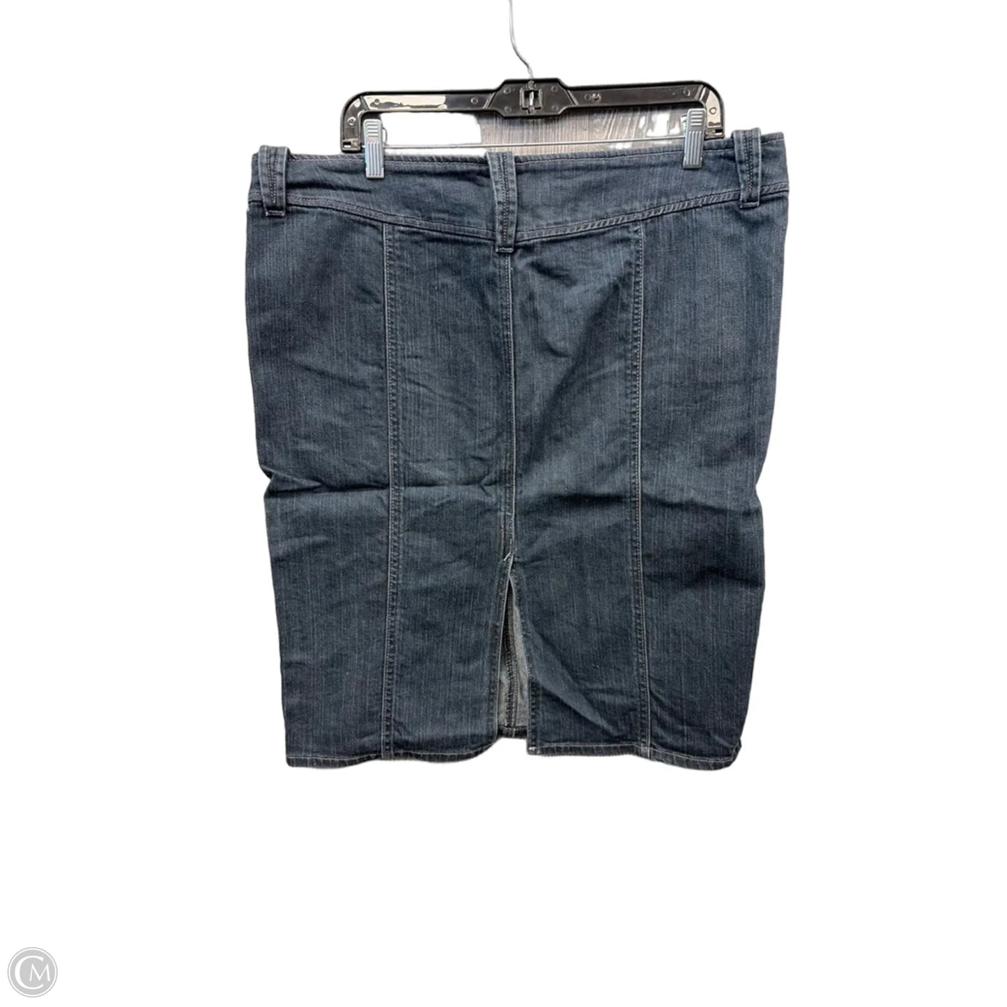 Skirt Midi By Gap In Blue Denim, Size: 16