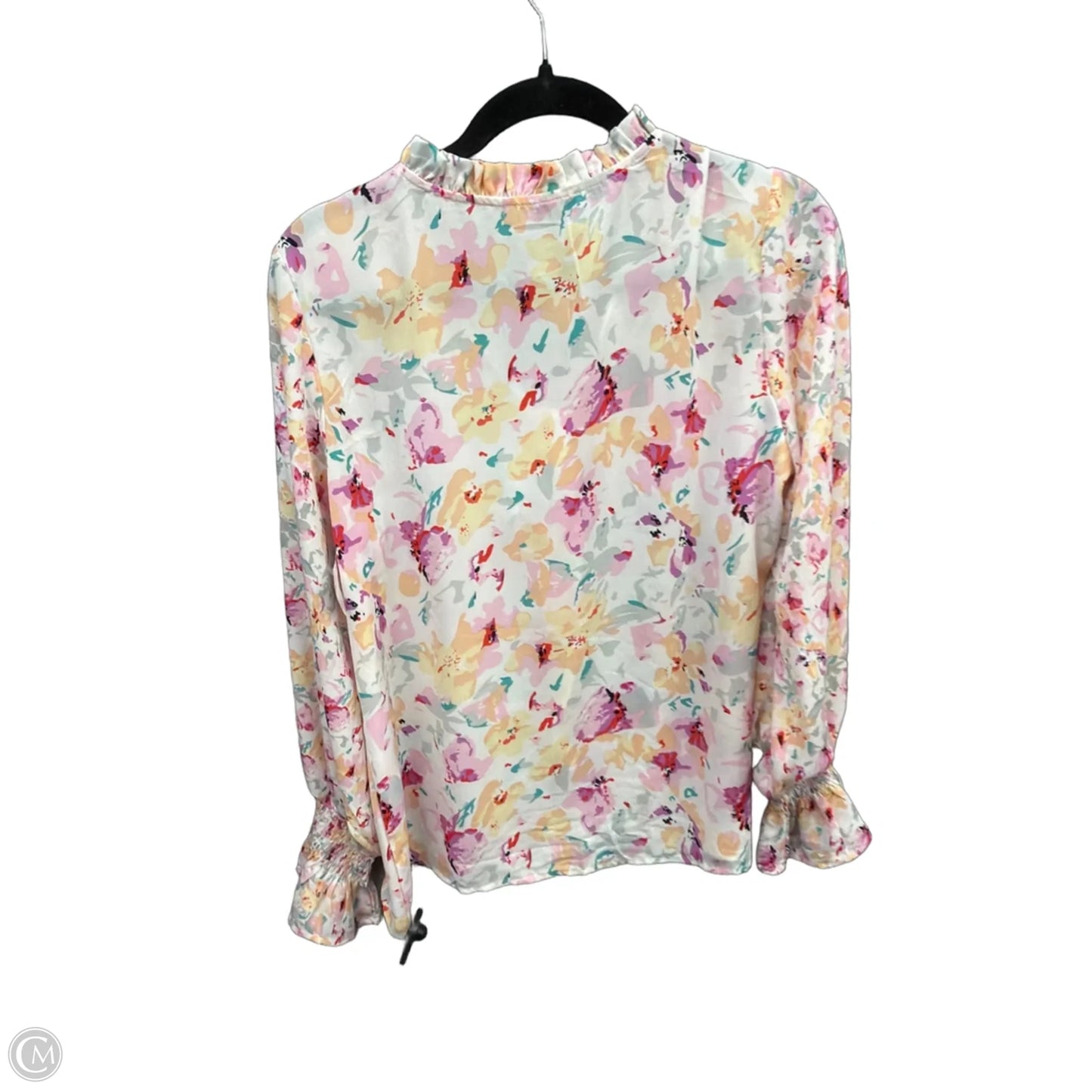 Top Long Sleeve By Clothes Mentor In Floral Print, Size: M