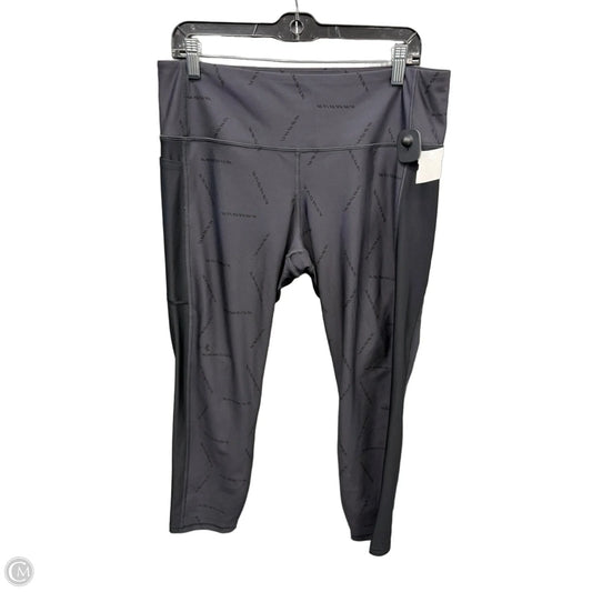 Athletic Leggings By Under Armour In Grey, Size: Xl