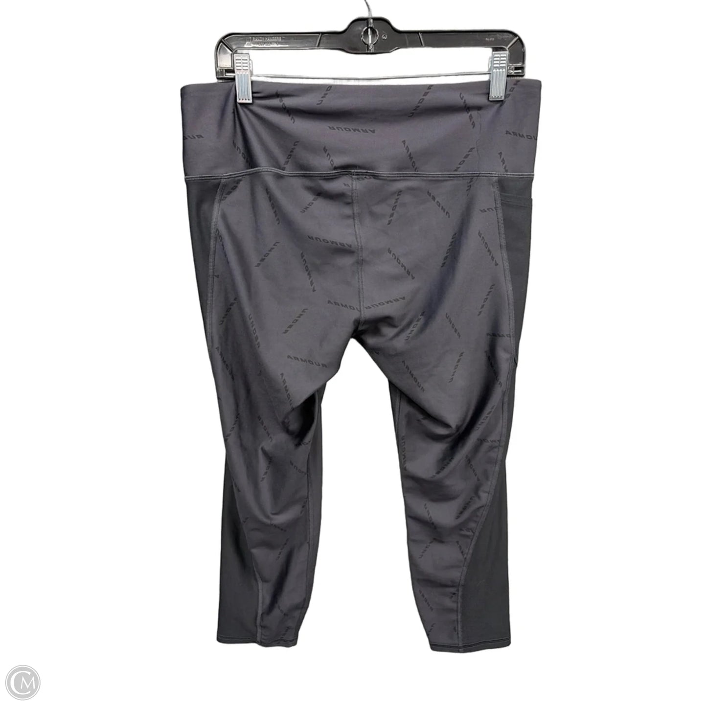 Athletic Leggings By Under Armour In Grey, Size: Xl
