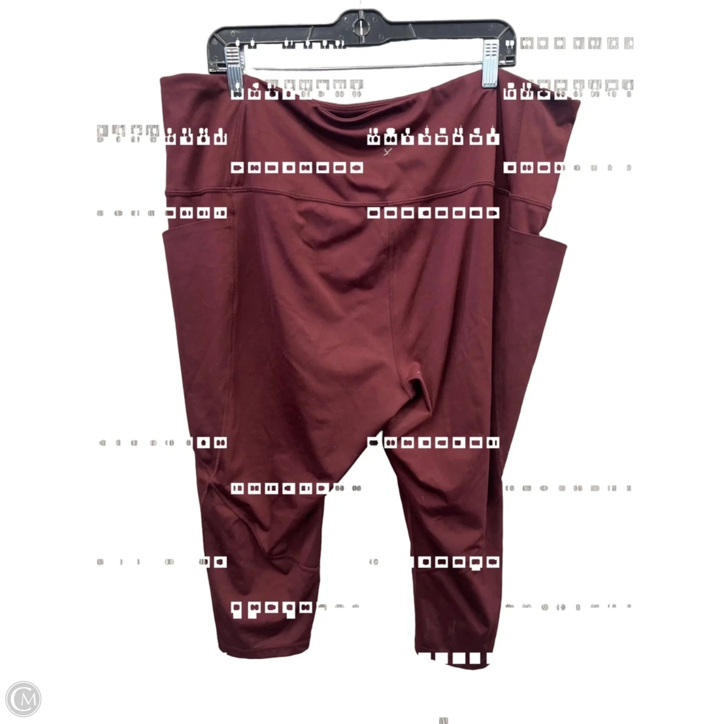 Athletic Capris By Xersion In Red, Size: 3x