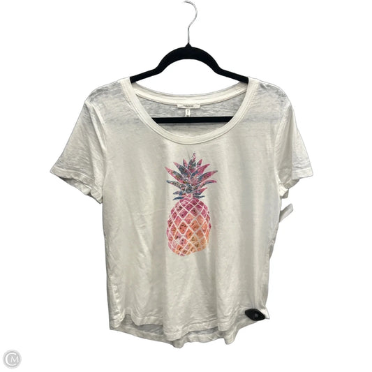 Top Short Sleeve By Maurices In White, Size: M