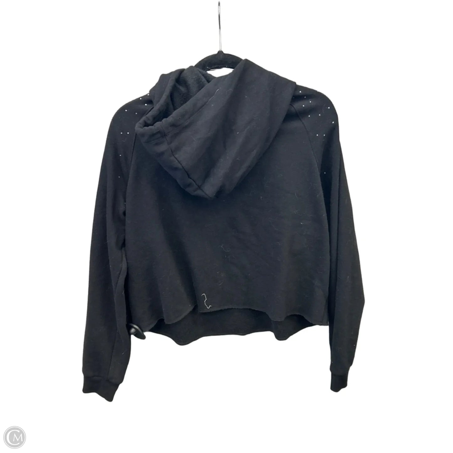 Sweatshirt Hoodie By Pink In Black, Size: L