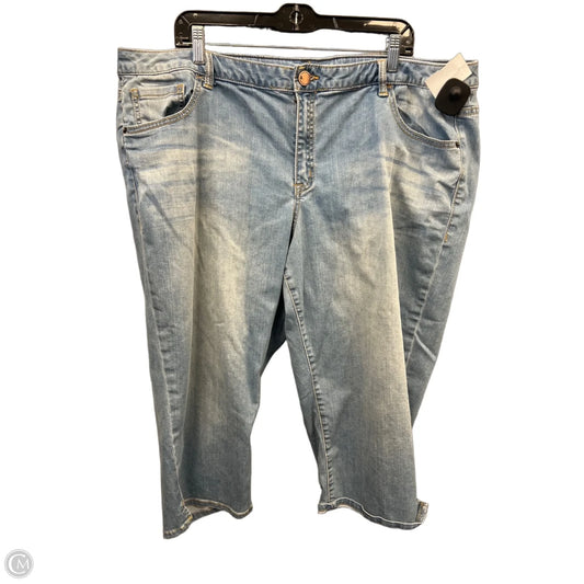 Capris By Lane Bryant In Blue Denim, Size: 22