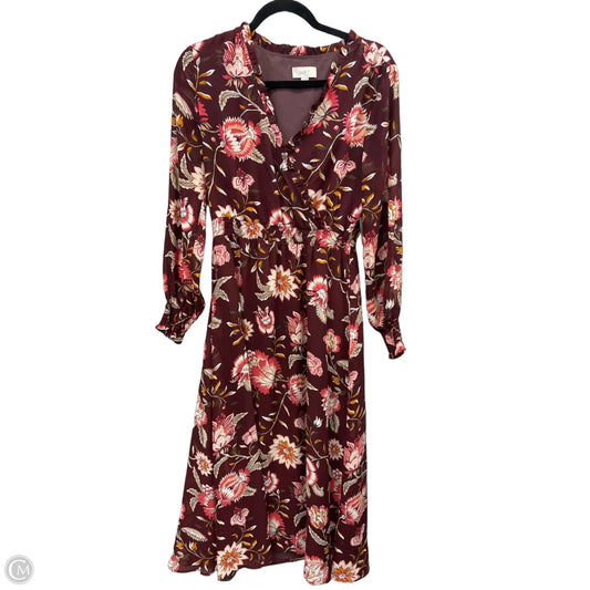 Dress Casual Maxi By Loft In Purple, Size: M