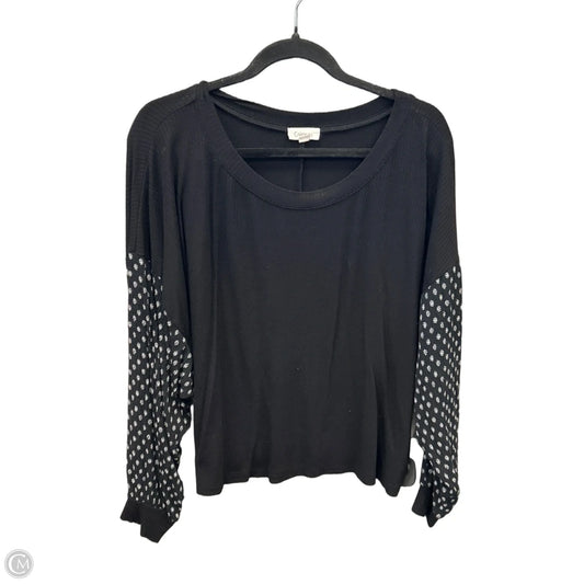 Top Long Sleeve By Clothes Mentor In Black, Size: L