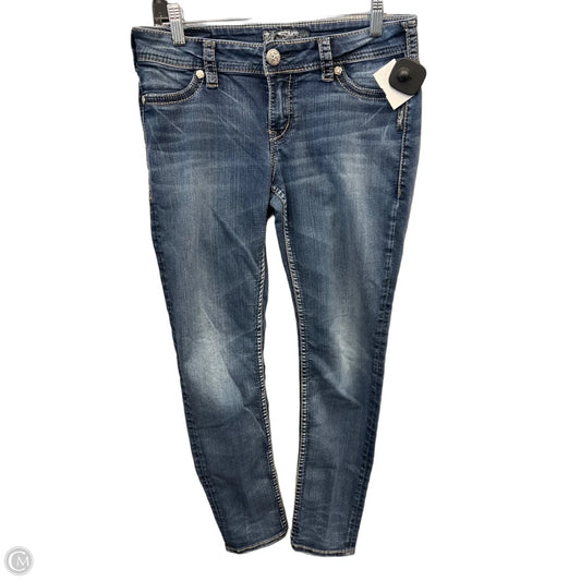 Jeans Skinny By Silver In Blue Denim, Size: 8