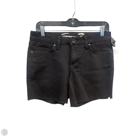 Shorts By Seven 7 In Black Denim, Size: 4