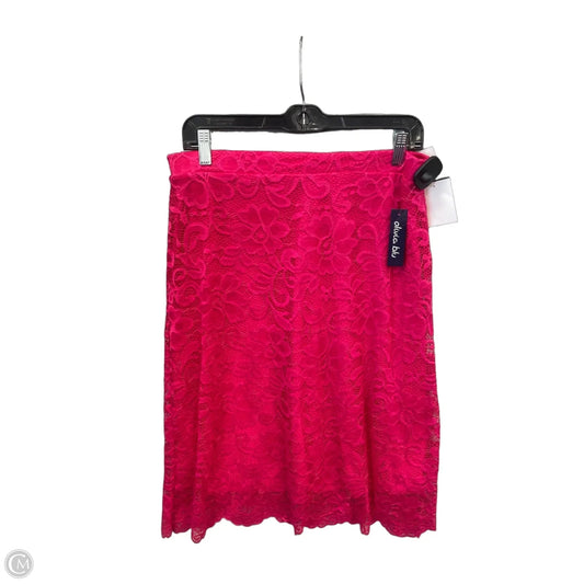 Skirt Midi By Olivia Blu In Pink, Size: 12