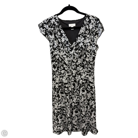 Dress Casual Midi By Loft In Black & White, Size: S