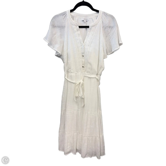 Dress Casual Midi By Luxology In White, Size: M