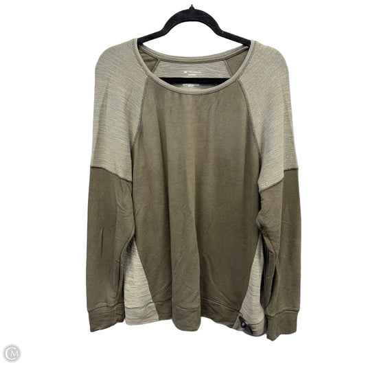 Athletic Top Long Sleeve Crewneck By Tek Gear In Green, Size: Xl