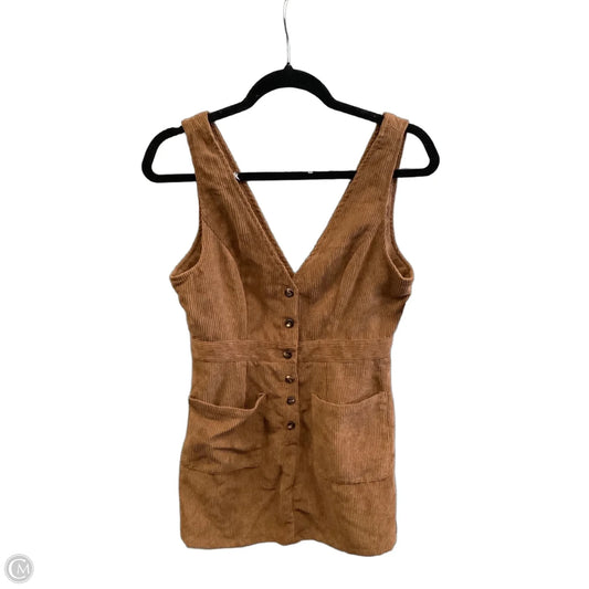 Dress Casual Midi By Clothes Mentor In Brown, Size: S