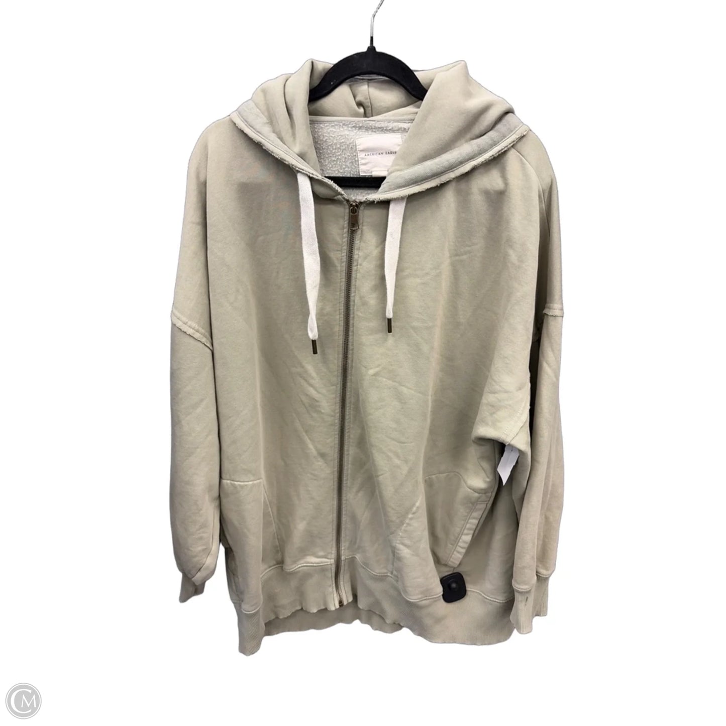 Sweatshirt Hoodie By American Eagle In Green, Size: L