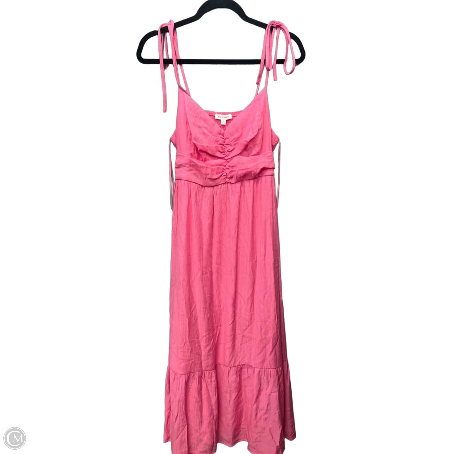 Dress Casual Midi By Blu Pepper In Pink, Size: Xl