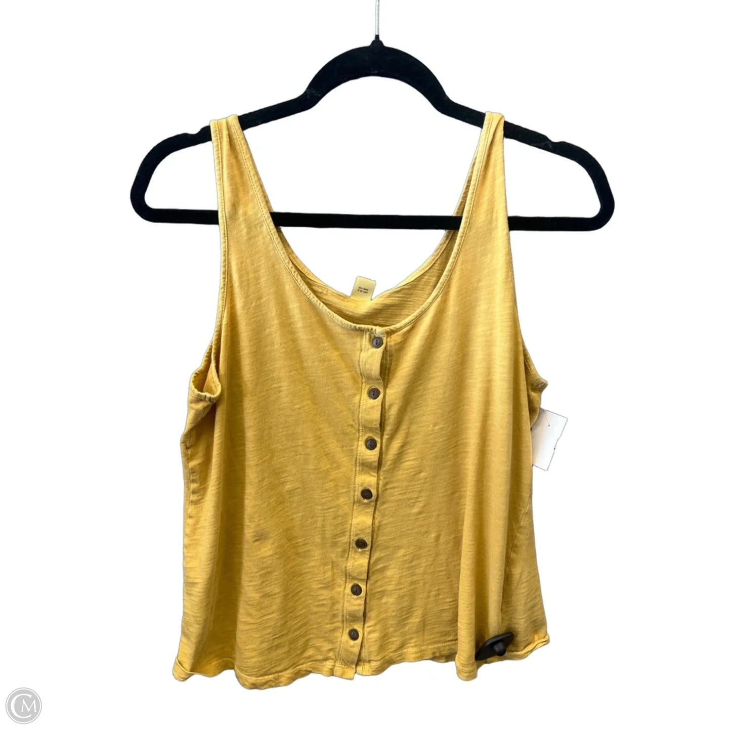 Top Sleeveless By Old Navy In Yellow, Size: M