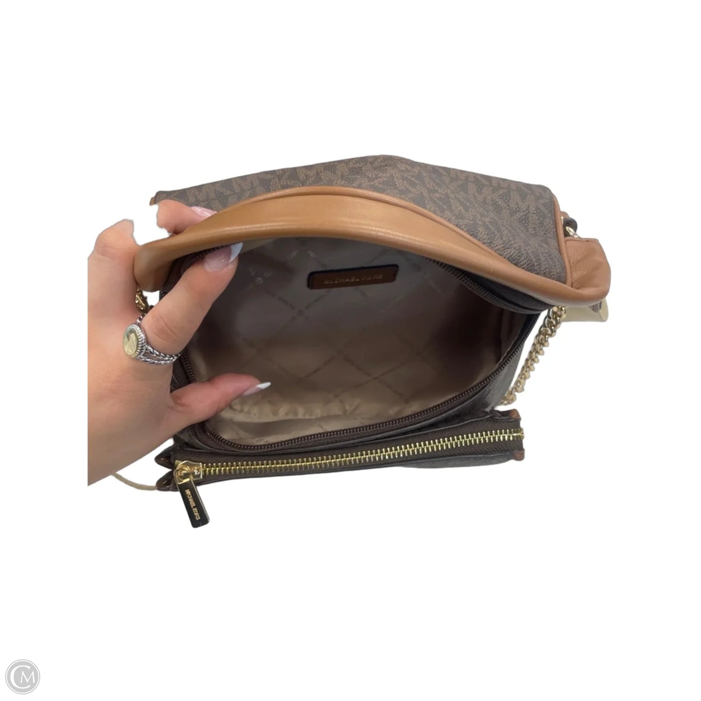 Crossbody Designer By Michael Kors, Size: Medium