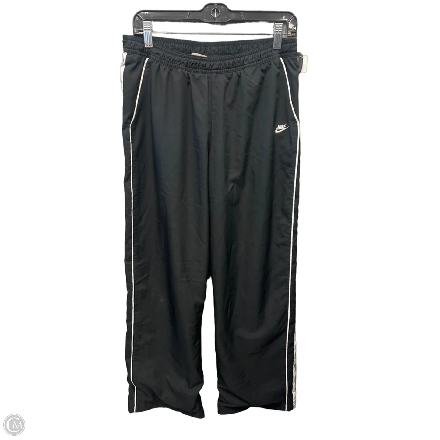Athletic Pants By Nike Apparel In Black & White, Size: M