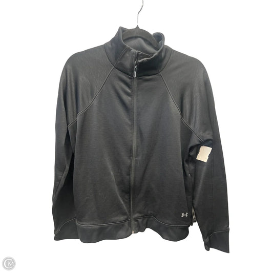 Athletic Sweatshirt Collar By Under Armour In Black, Size: L