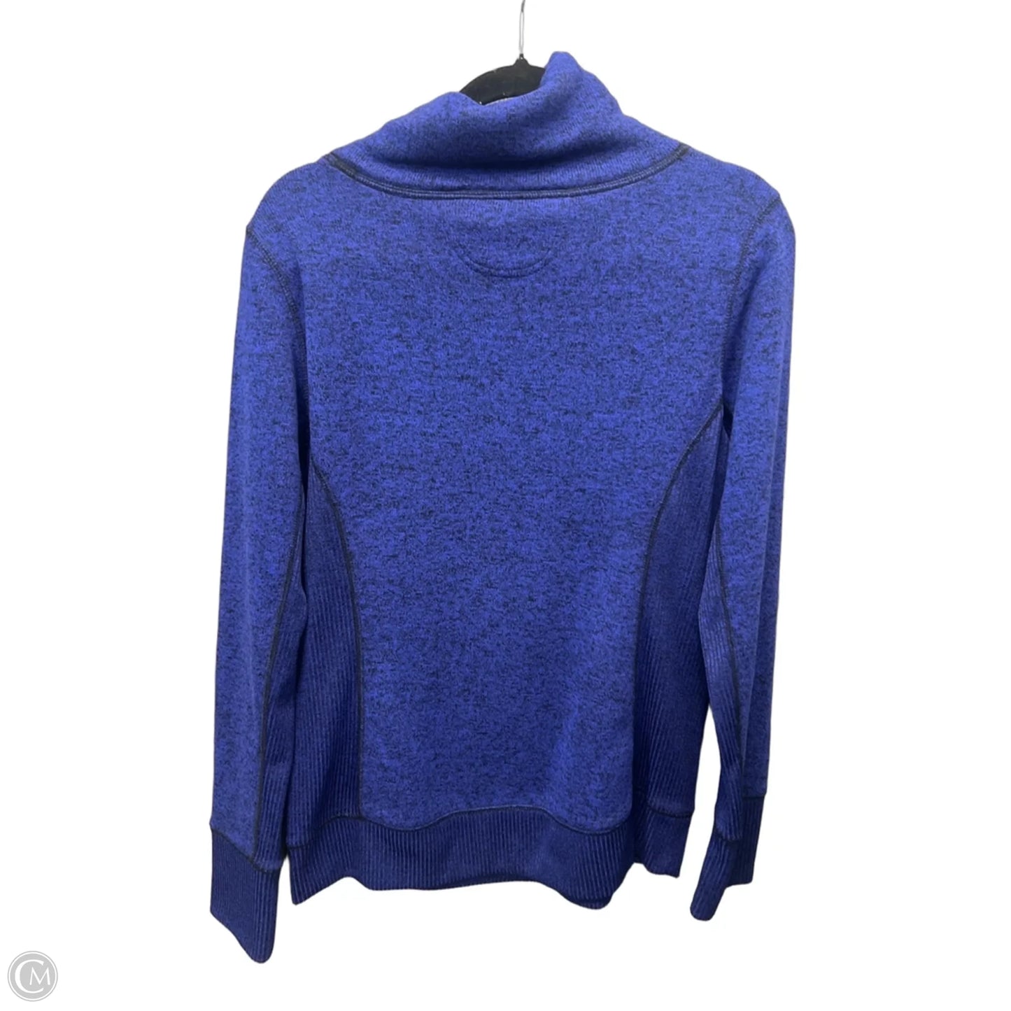 Athletic Sweatshirt Collar By Tek Gear In Blue, Size: M