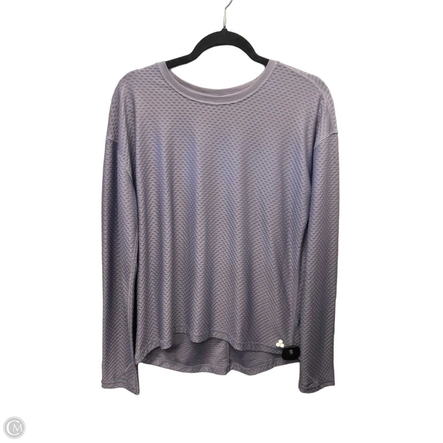 Athletic Top Long Sleeve Crewneck By Tek Gear In Purple, Size: M