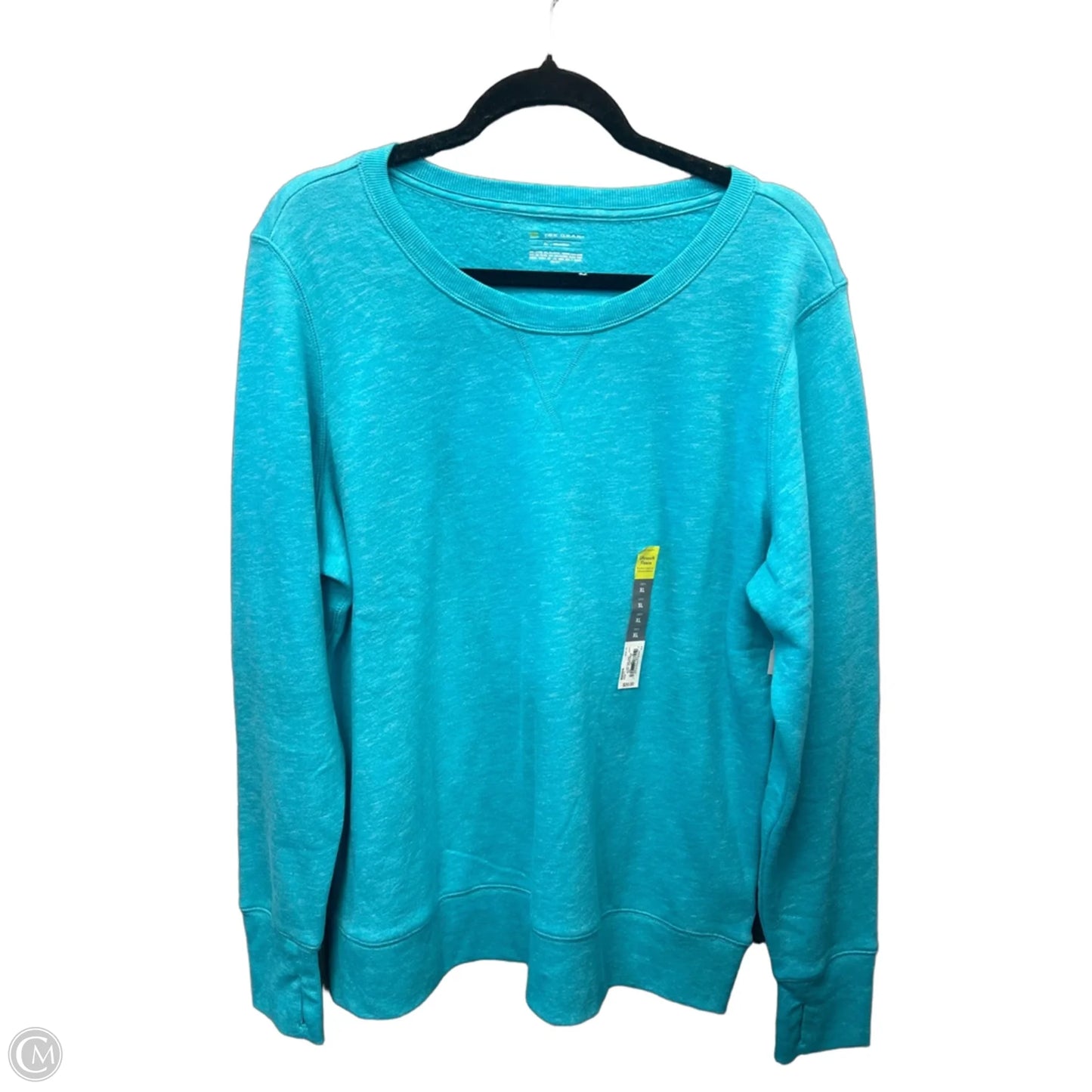 Athletic Sweatshirt Crewneck By Tek Gear In Blue, Size: Xl