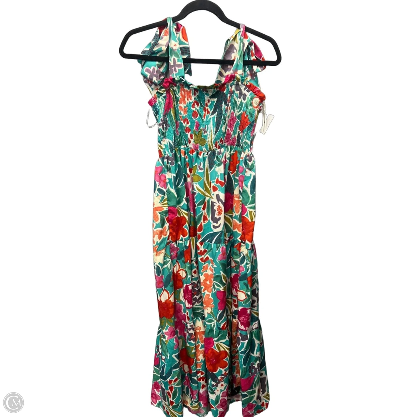 Dress Casual Maxi By Umgee In Green & Pink, Size: M