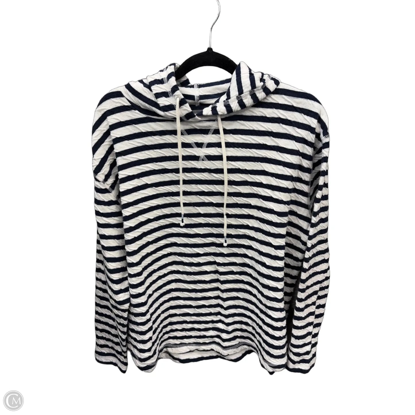 Sweatshirt Hoodie By Eddie Bauer In Striped Pattern, Size: Xl