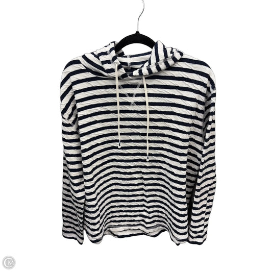 Sweatshirt Hoodie By Eddie Bauer In Striped Pattern, Size: Xl