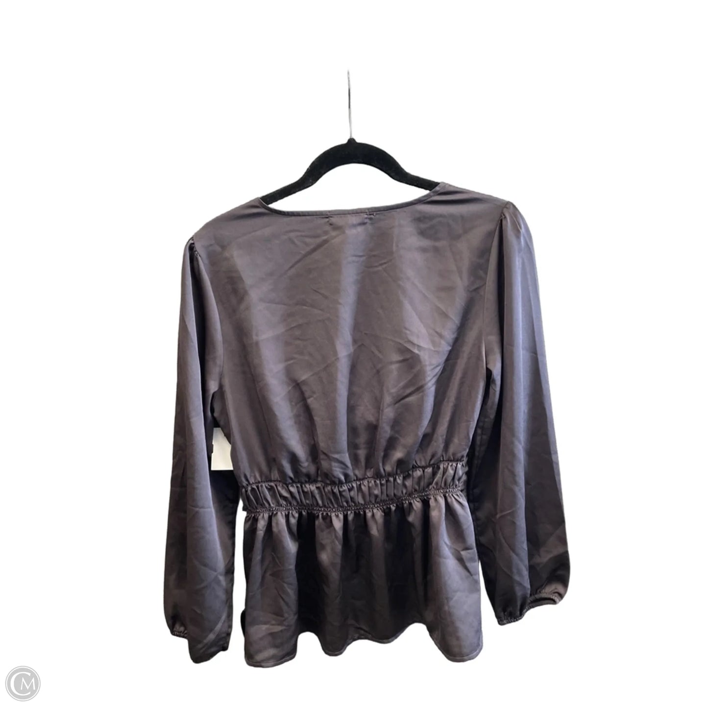 Blouse Long Sleeve By Pleione In Purple, Size: S