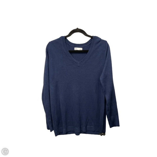 Top Long Sleeve By Croft And Barrow In Navy, Size: Xl
