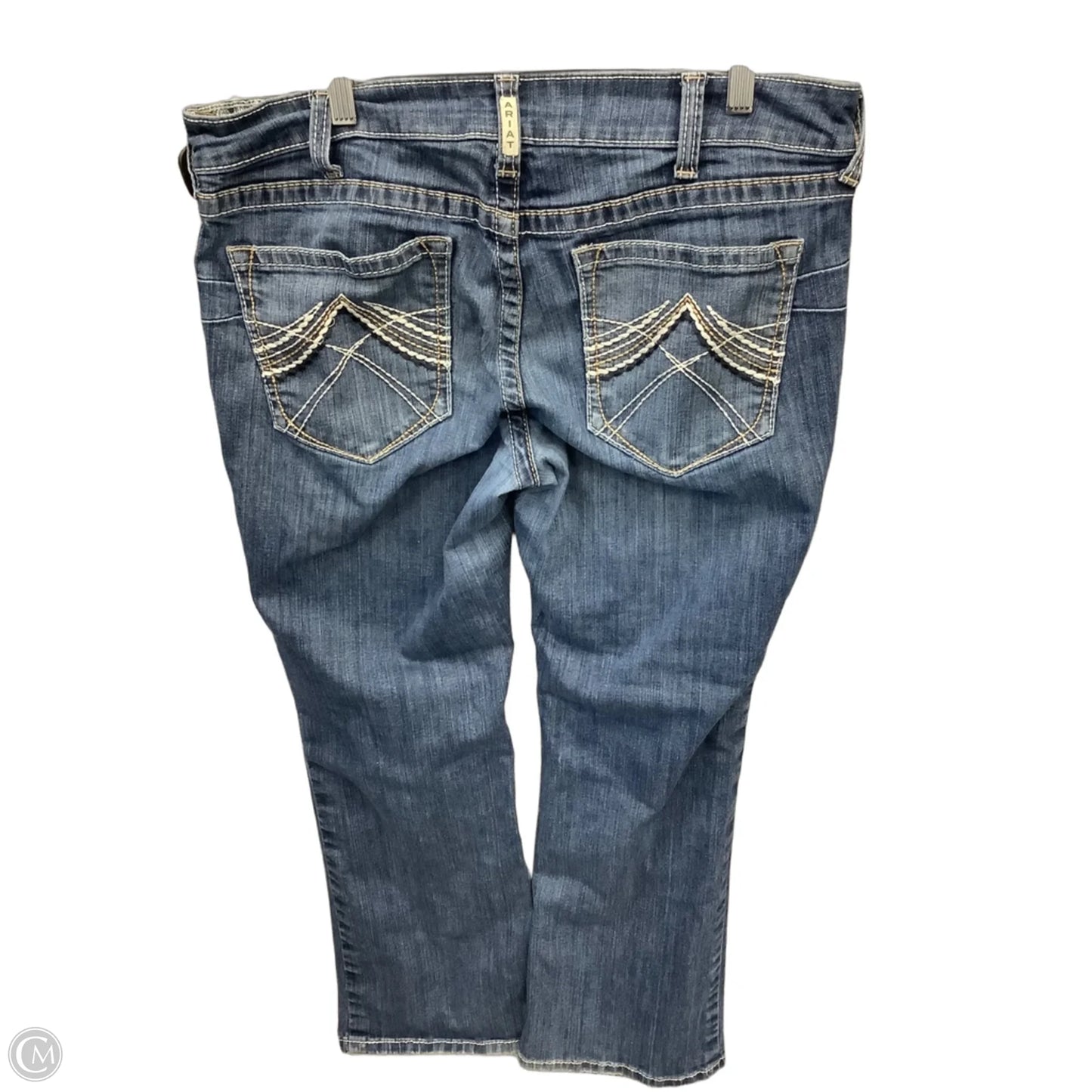 Jeans Straight By Ariat In Blue Denim, Size: 14