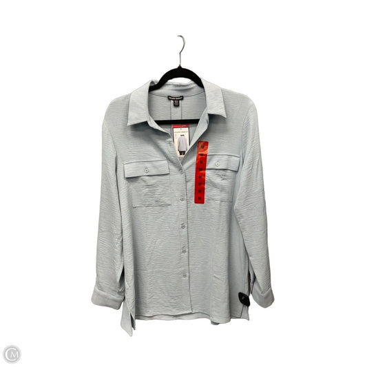 Top Long Sleeve By Hilary Radley In Blue, Size: M