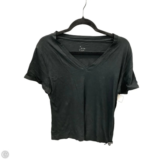 Top Short Sleeve Basic By A New Day In Black, Size: M