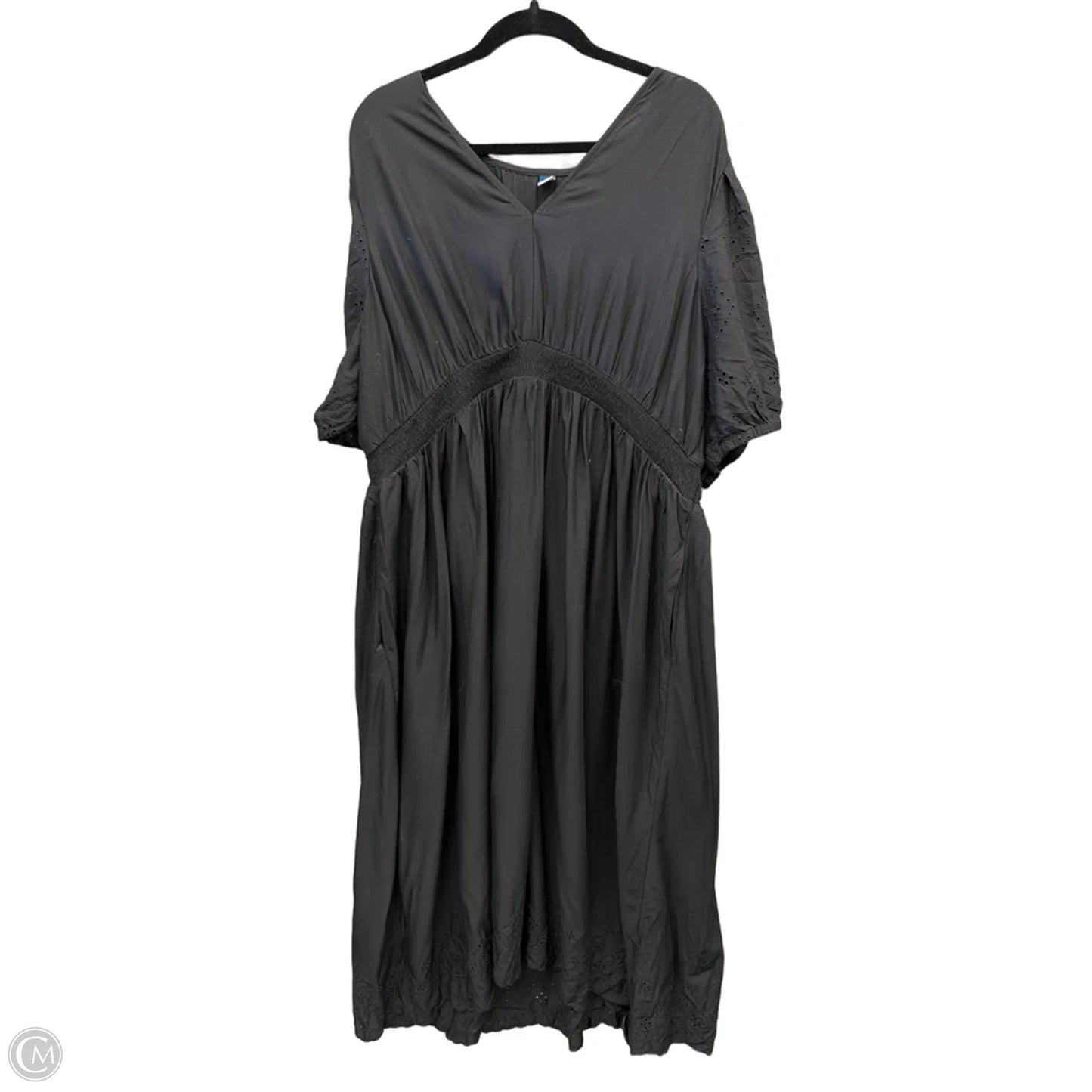 Dress Casual Midi By Old Navy In Black, Size: Xxl