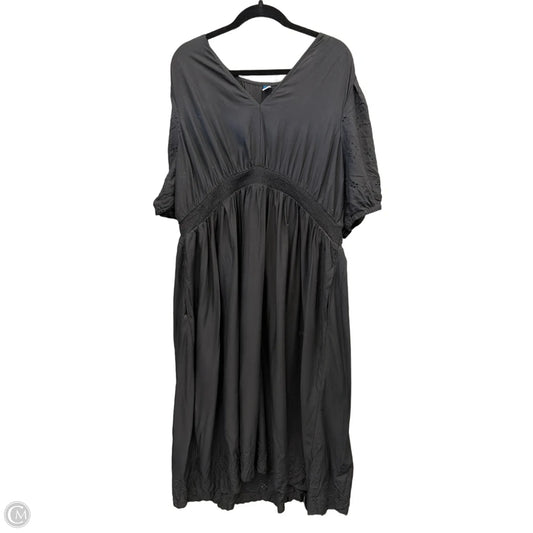 Dress Casual Midi By Old Navy In Black, Size: Xxl