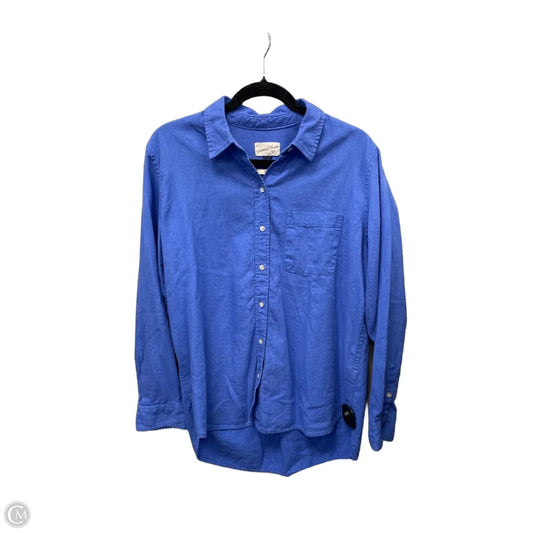 Top Long Sleeve By Universal Thread In Blue, Size: M
