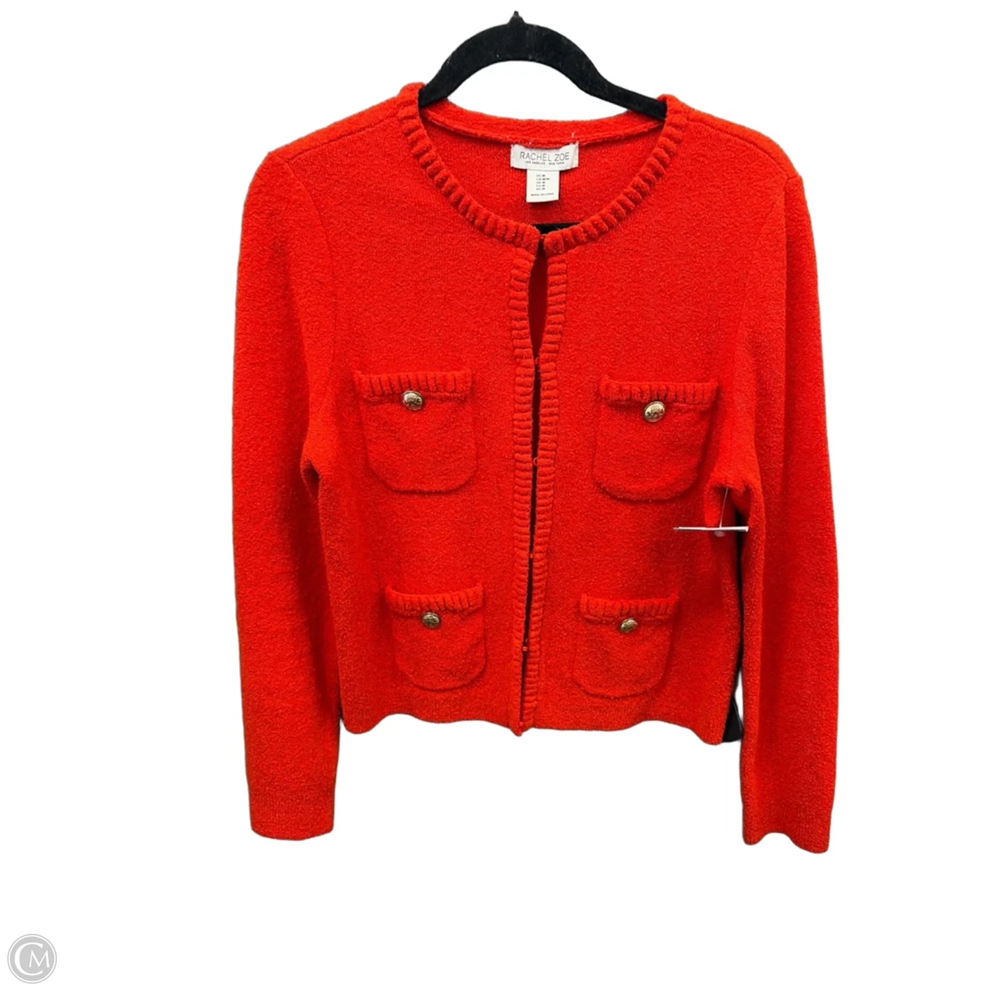 Sweater Cardigan By Rachel Zoe In Orange, Size: M