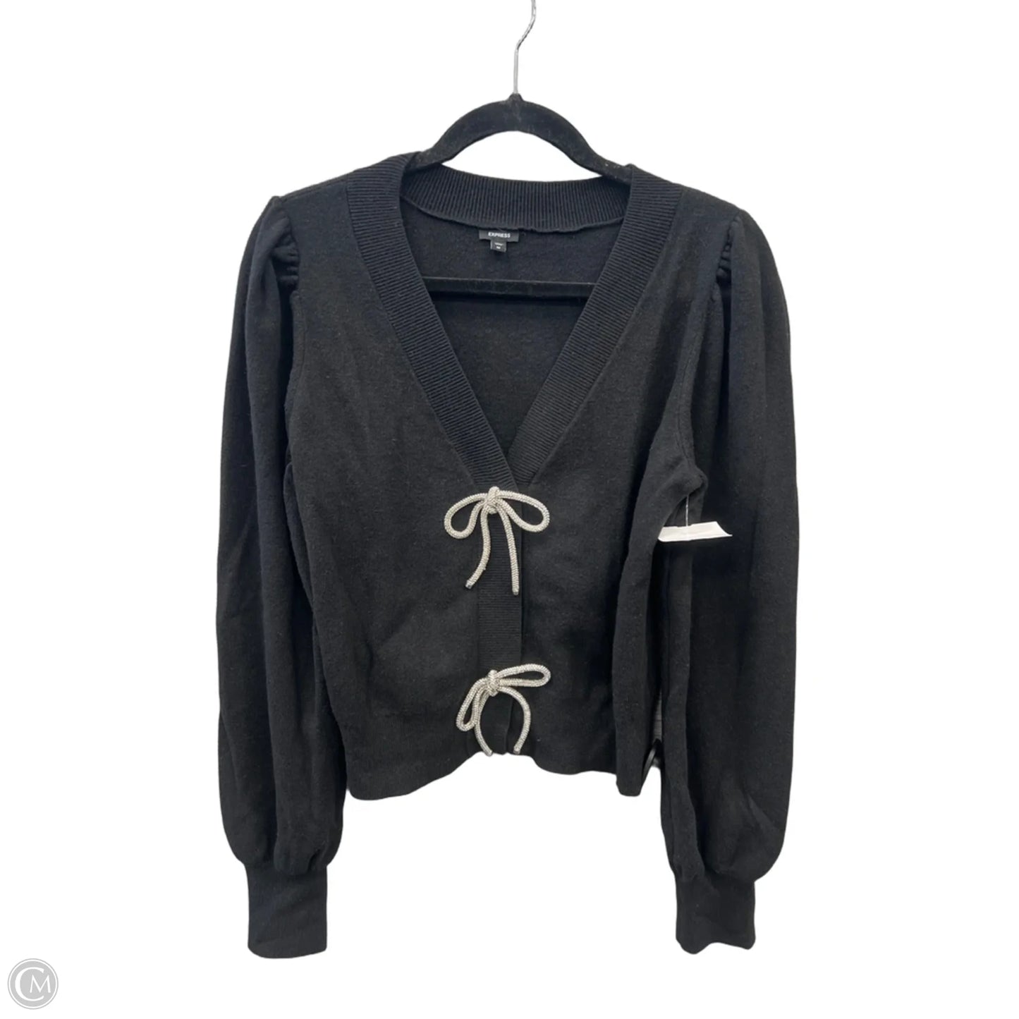 Sweater Cardigan By Express In Black, Size: M