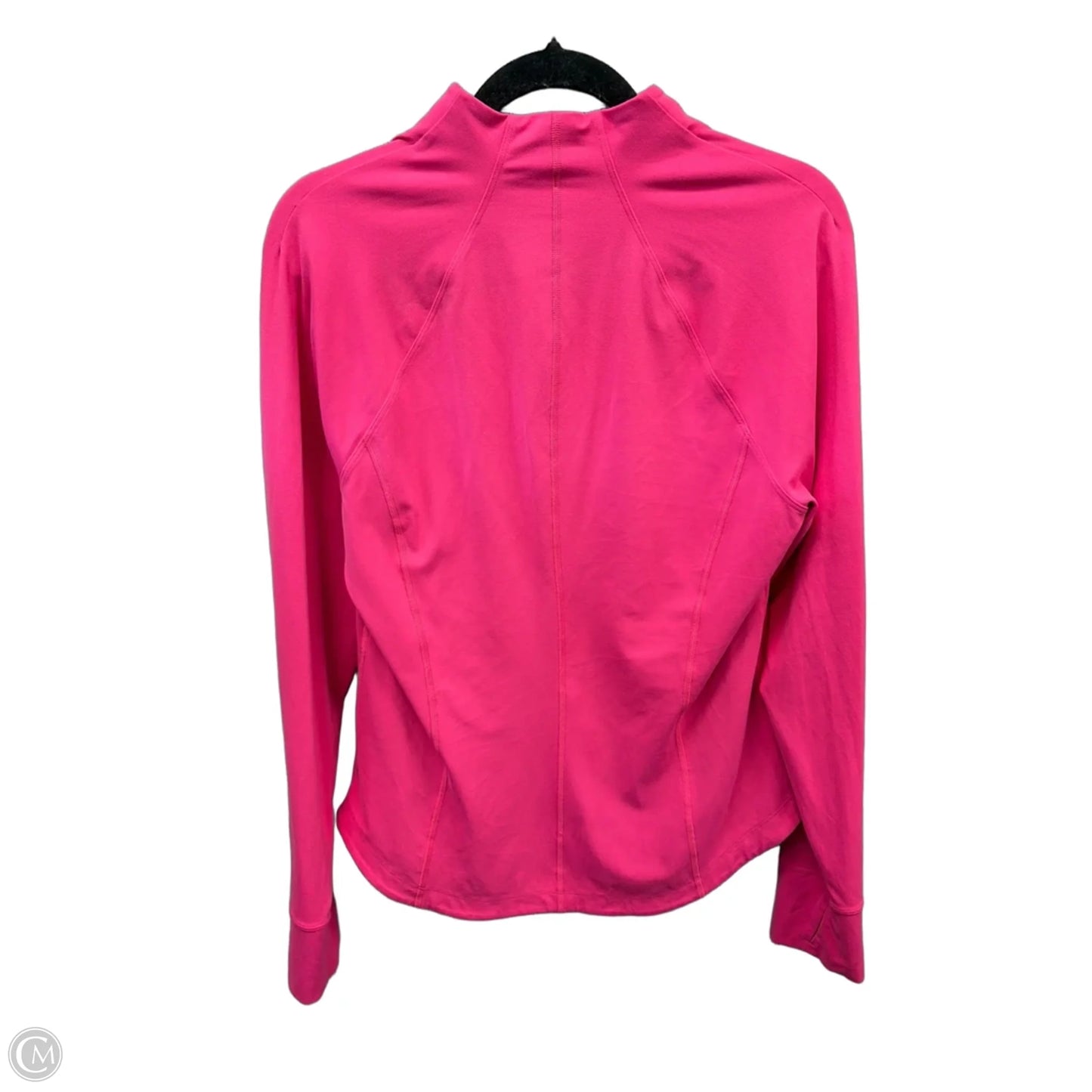 Athletic Top Long Sleeve Collar By Athleta In Pink, Size: L
